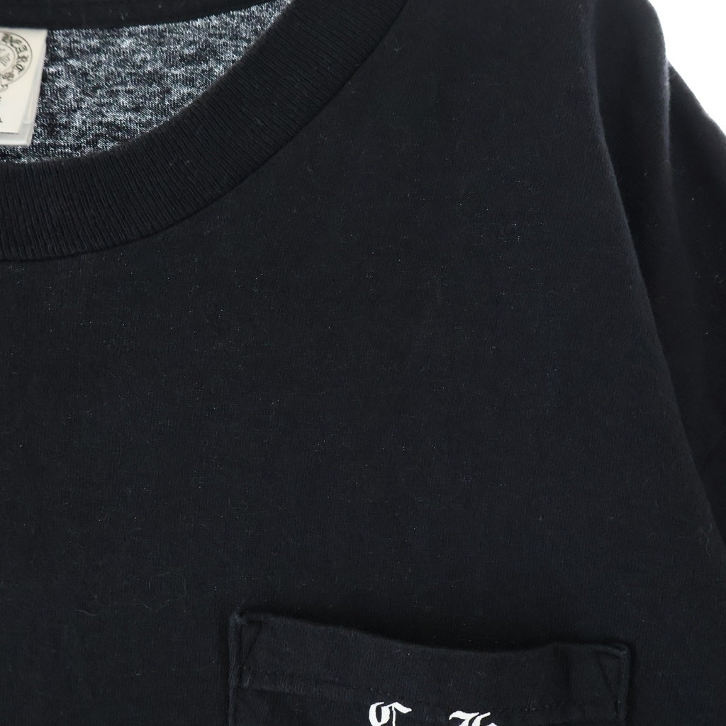 CHROME HEARTS(クロムハーツ) RS3 CROSS L/S TEE ヴァーティカルロゴ アールエススリー 半袖クルーネックカットソー ブラック