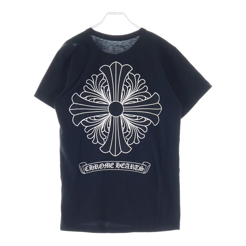 CHROME HEARTS(クロムハーツ) CH Plus S/S CHプラス バックスクロールプリント 半袖Tシャツカットソー ブラック
