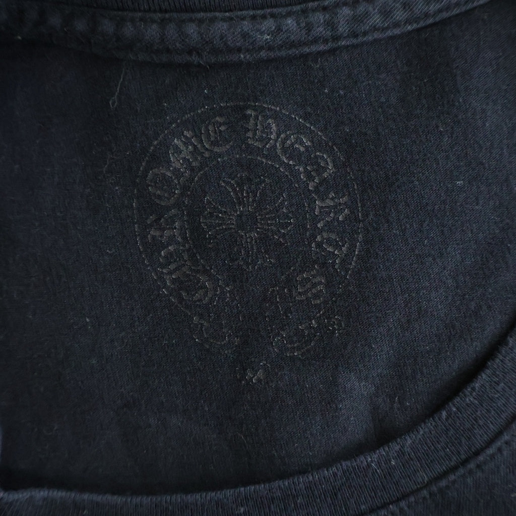 CHROME HEARTS(クロムハーツ) CH Plus S/S CHプラス バックスクロールプリント 半袖Tシャツカットソー ブラック
