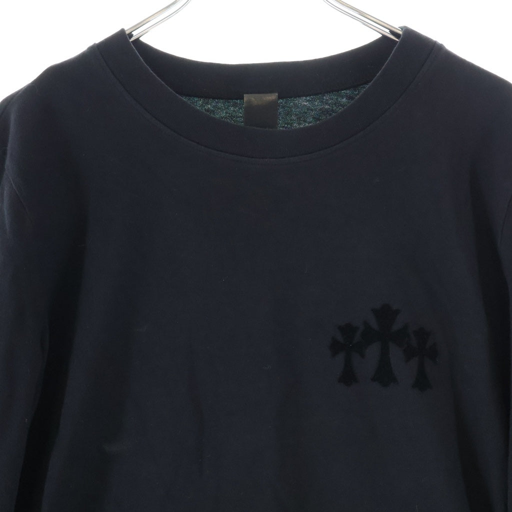 CHROME HEARTS(クロムハーツ) Y NOT 3 Cemetery Cross L/S ワイノット 3セメタリークロス 長袖Tシャツカットソー ブラック
