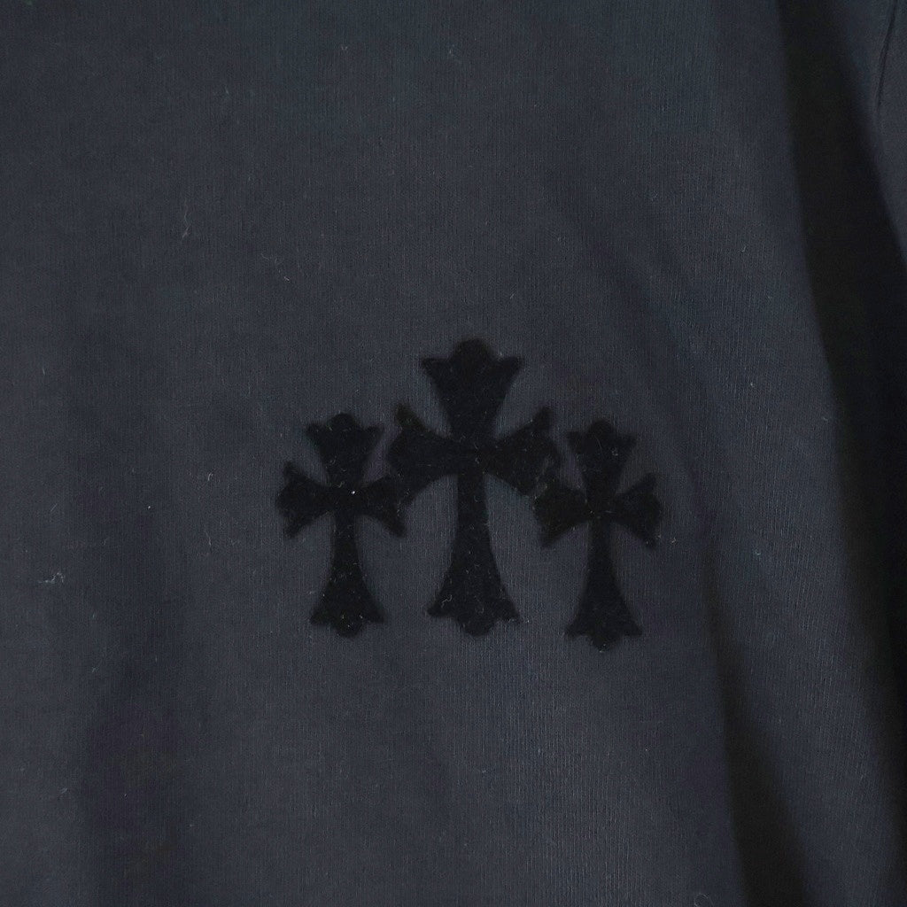 CHROME HEARTS(クロムハーツ) Y NOT 3 Cemetery Cross L/S ワイノット 3セメタリークロス 長袖Tシャツカットソー ブラック