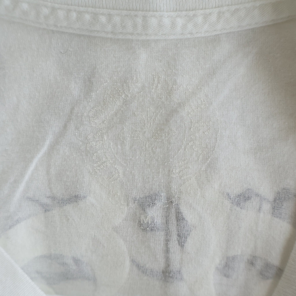 CHROME HEARTS(クロムハーツ) VINE DAGGER S/S バックアーチロゴ ヴァインダガープリント 半袖Tシャツカットソー ホワイト