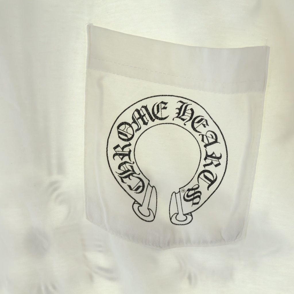 CHROME HEARTS(クロムハーツ) MALIBU S/S マリブ バックフローラルクロス 半袖Tシャツカットソー ホワイト