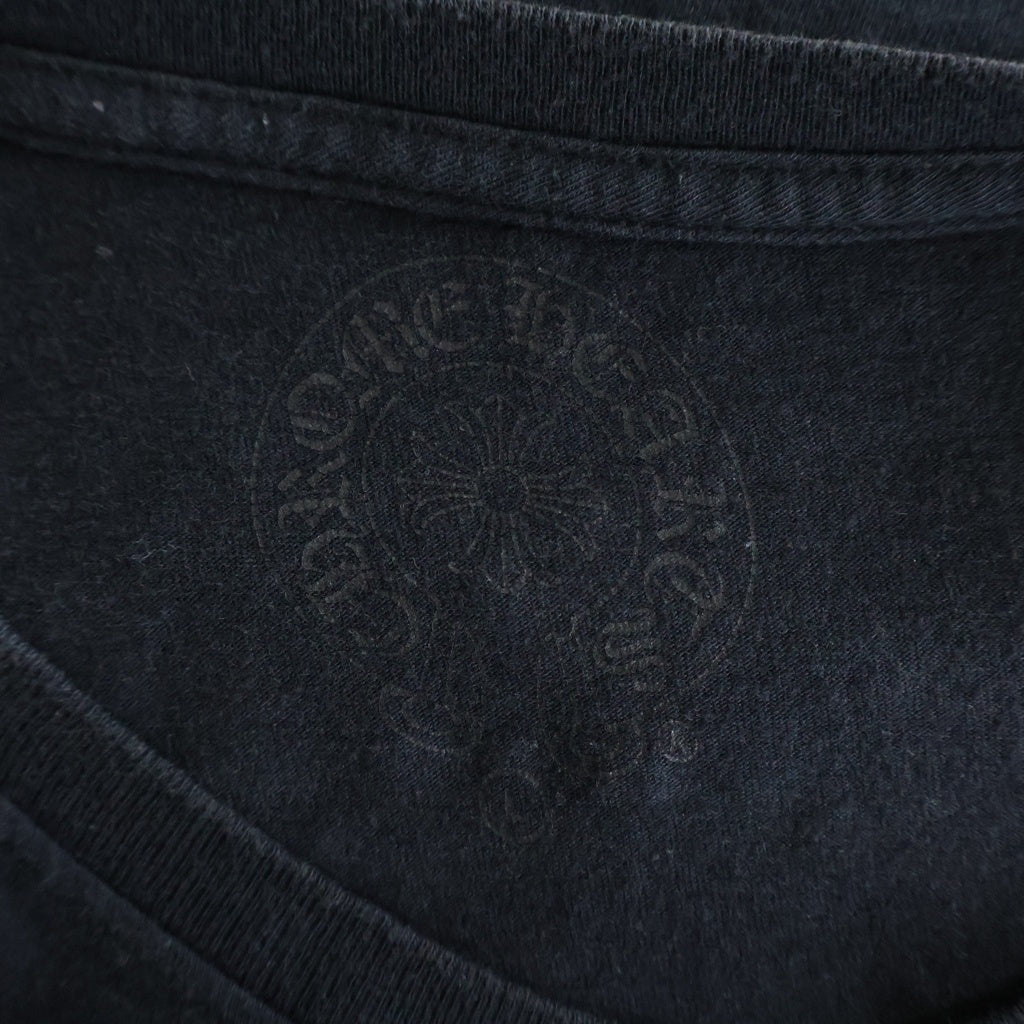 CHROME HEARTS(クロムハーツ) TRIPLE CROSS S/S バックトリプルクロスプリント 半袖Tシャツカットソー ブラック