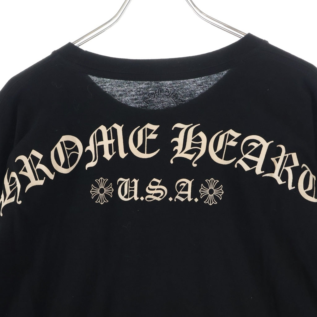 CHROME HEARTS(クロムハーツ) ARCH Logo USA L/S アーチロゴプリント 長袖Tシャツカットソー ブラック
