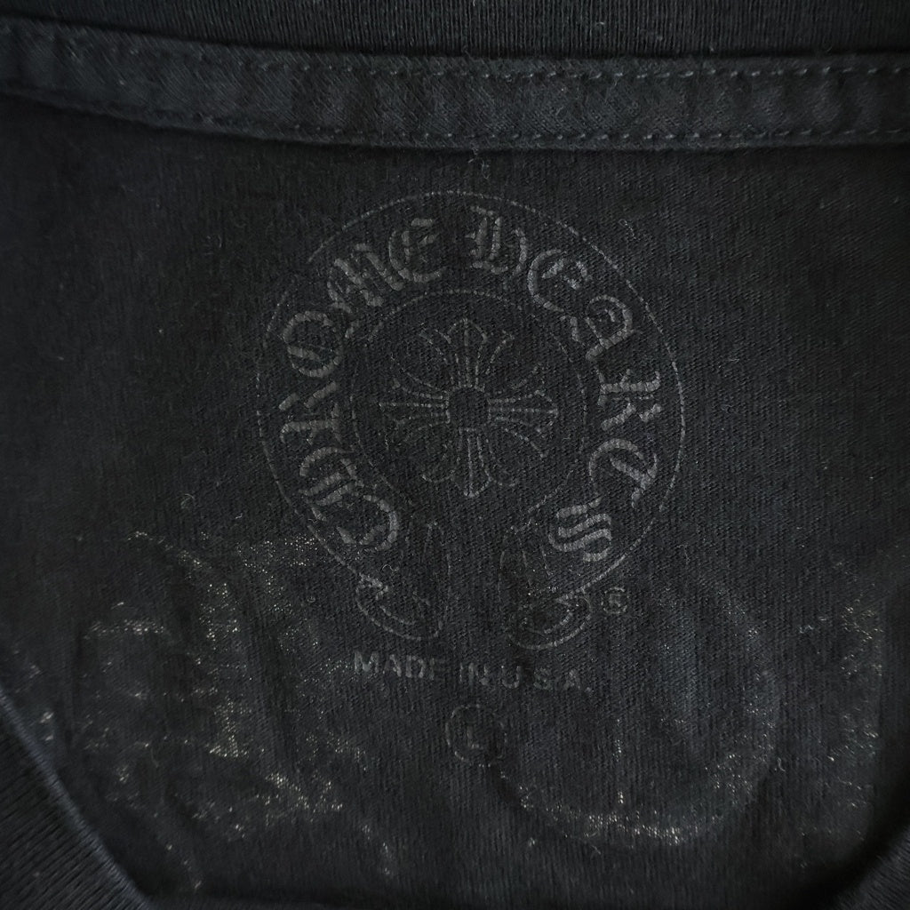 CHROME HEARTS(クロムハーツ) ARCH Logo USA L/S アーチロゴプリント 長袖Tシャツカットソー ブラック
