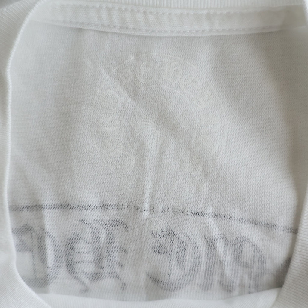 CHROME HEARTS(クロムハーツ) Scroll Label S/S 東京限定 バックスクロールラベルプリント 半袖Tシャツカットソー ホワイト