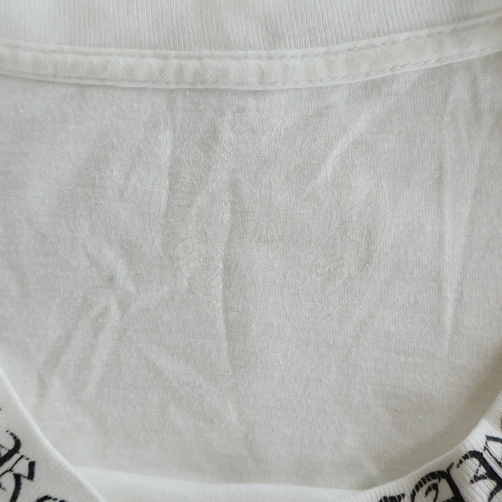 CHROME HEARTS(クロムハーツ) Neck Logo S/S ネックロゴ バックスクロールラベルプリント 半袖Tシャツカットソー ホワイト