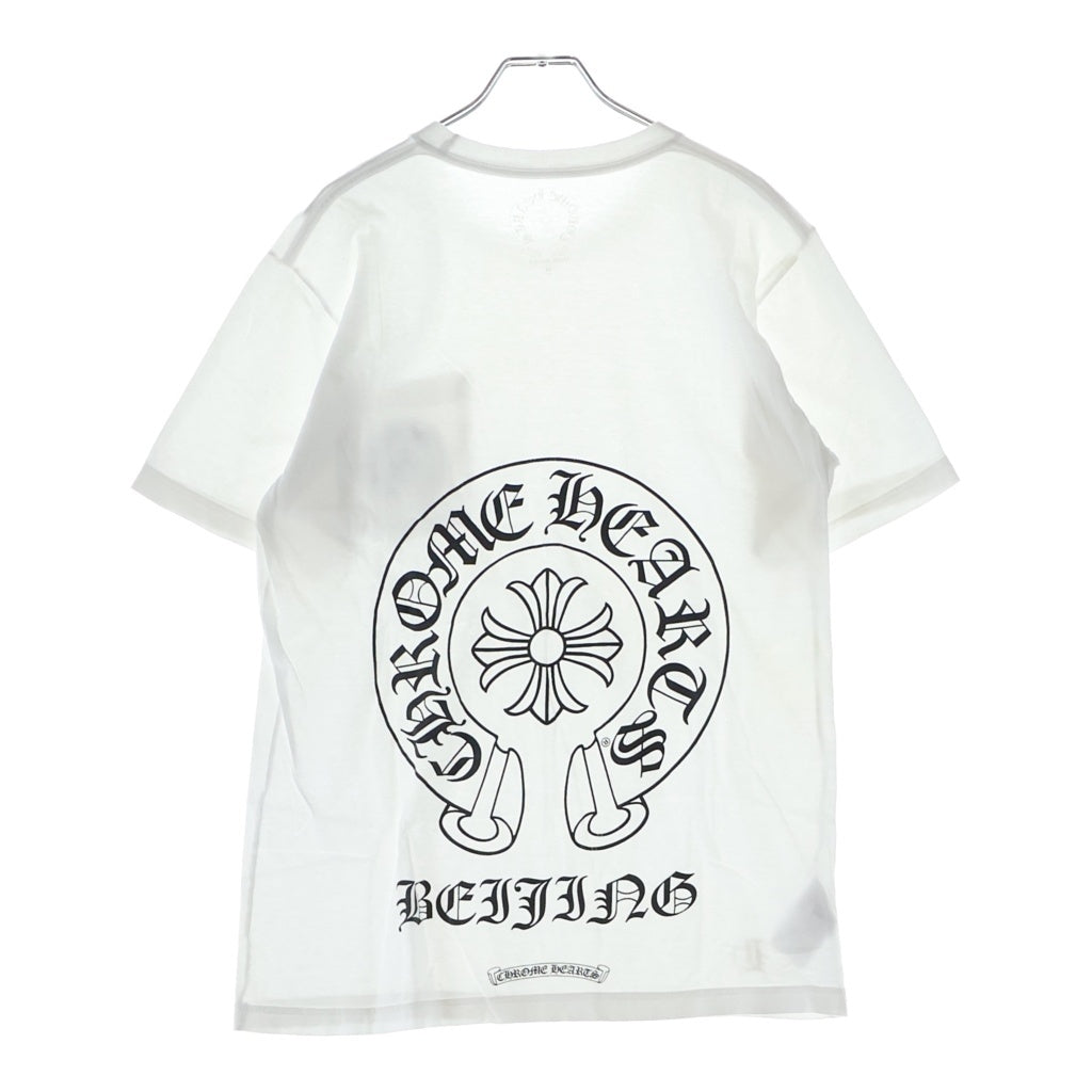 CHROME HEARTS(クロムハーツ) BEIJING S/S 北京限定 バックホースシュープリント 半袖Tシャツカットソー ホワイト