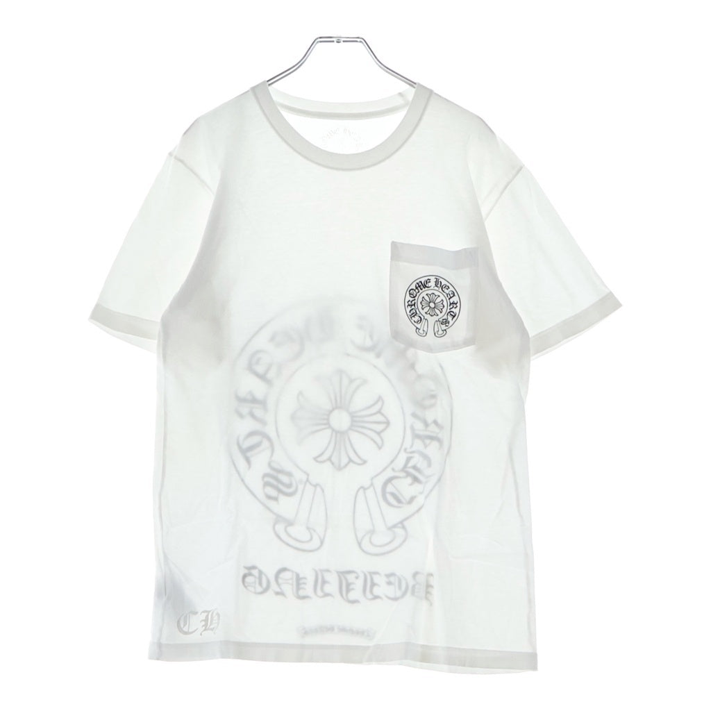 CHROME HEARTS(クロムハーツ) BEIJING S/S 北京限定 バックホースシュープリント 半袖Tシャツカットソー ホワイト