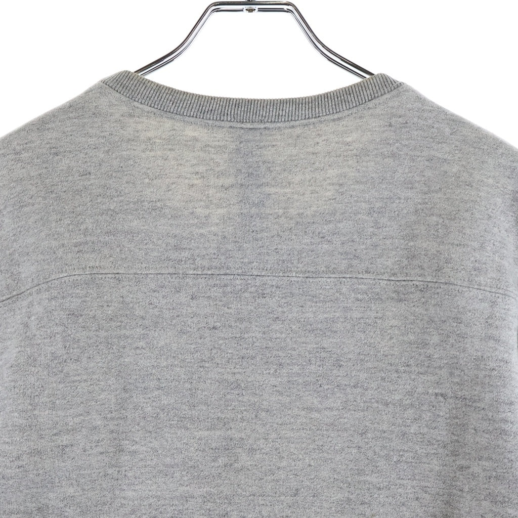 CHROME HEARTS(クロムハーツ) Y NOT CEM CRS LTHR PATCH S/S SWEAT セメタリークロスパッチ スウェット半袖シャツ グレー