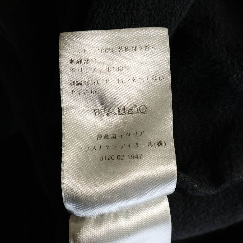 Christian Dior(クリスチャンディオール) ×Judy Blame フロントロゴ刺繍 クルーネックスウェットトレーナー ブラック 043J604A0531