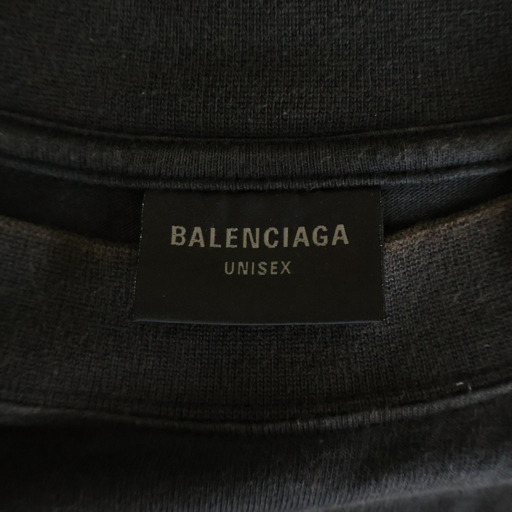 BALENCIAGA(バレンシアガ) 24SS Loop Sports Icon プリント半袖Tシャツカットソー ブラック 764235