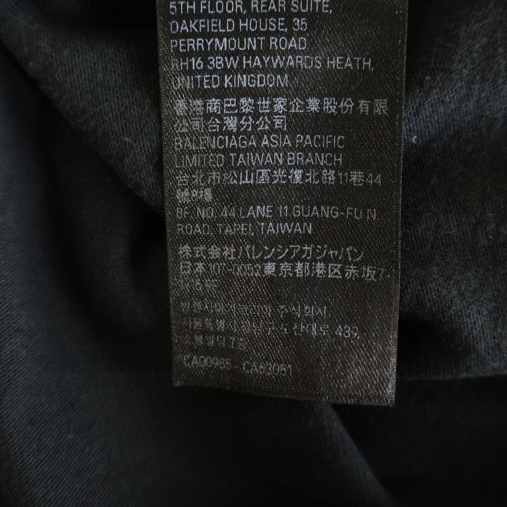BALENCIAGA(バレンシアガ) 24SS Loop Sports Icon プリント半袖Tシャツカットソー ブラック 764235