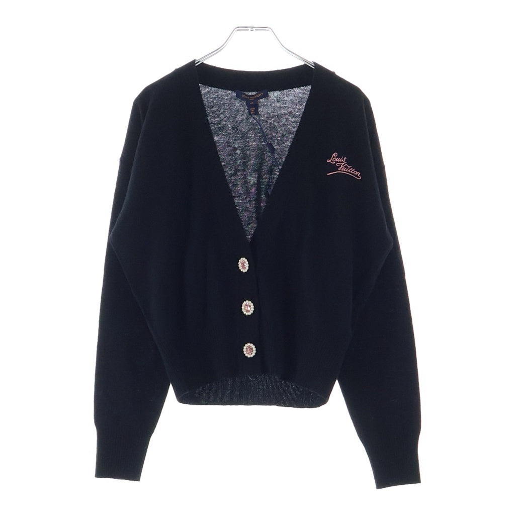 LOUIS VUITTON(ルイヴィトン) シグネチャー ジュエルボタンカーディガン ブラック RW262WW C7B FVKG10 レディース