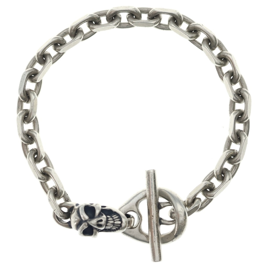 Bill Wall Leather/BWL(ビルウォールレザー) SQUARE CHAIN LINK グッドラックスカル スクエアリンクチェーン ブレスレット シルバー