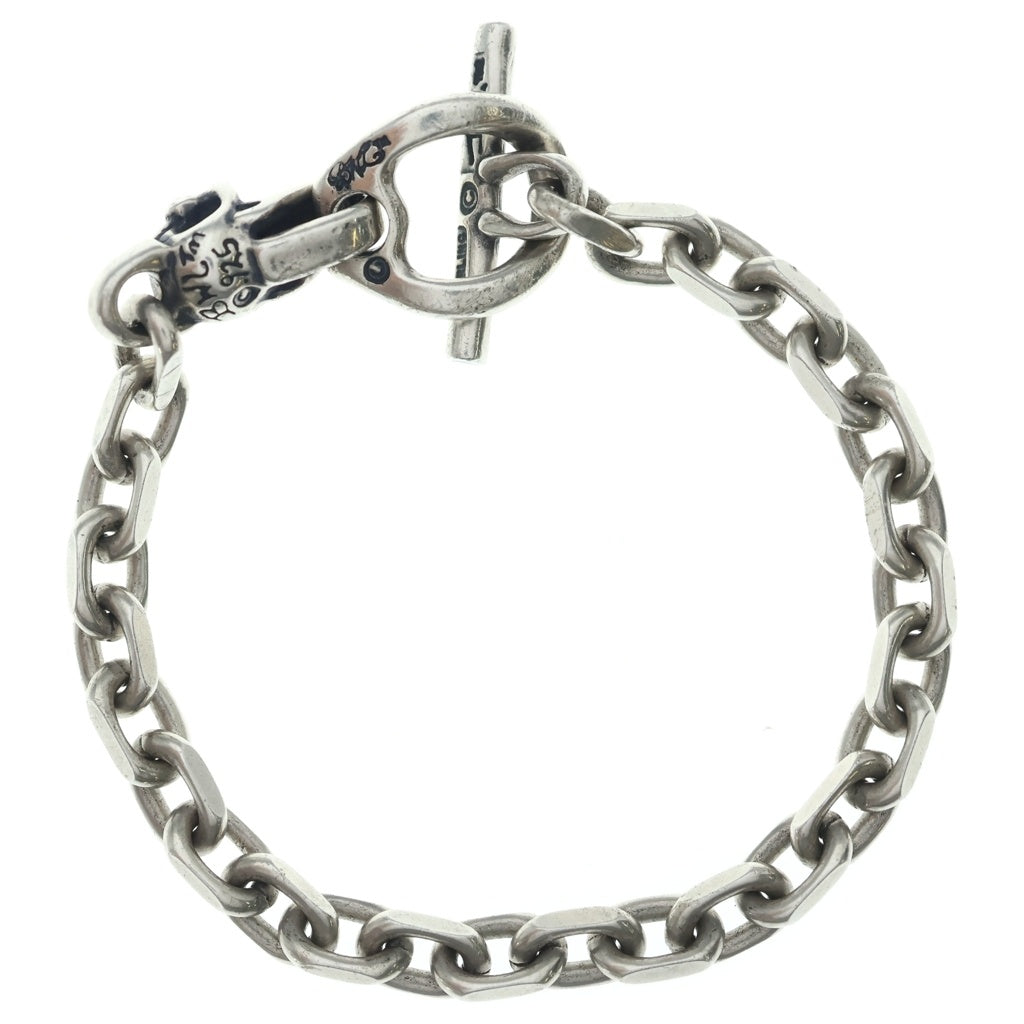 Bill Wall Leather/BWL(ビルウォールレザー) SQUARE CHAIN LINK グッドラックスカル スクエアリンクチェーン ブレスレット シルバー