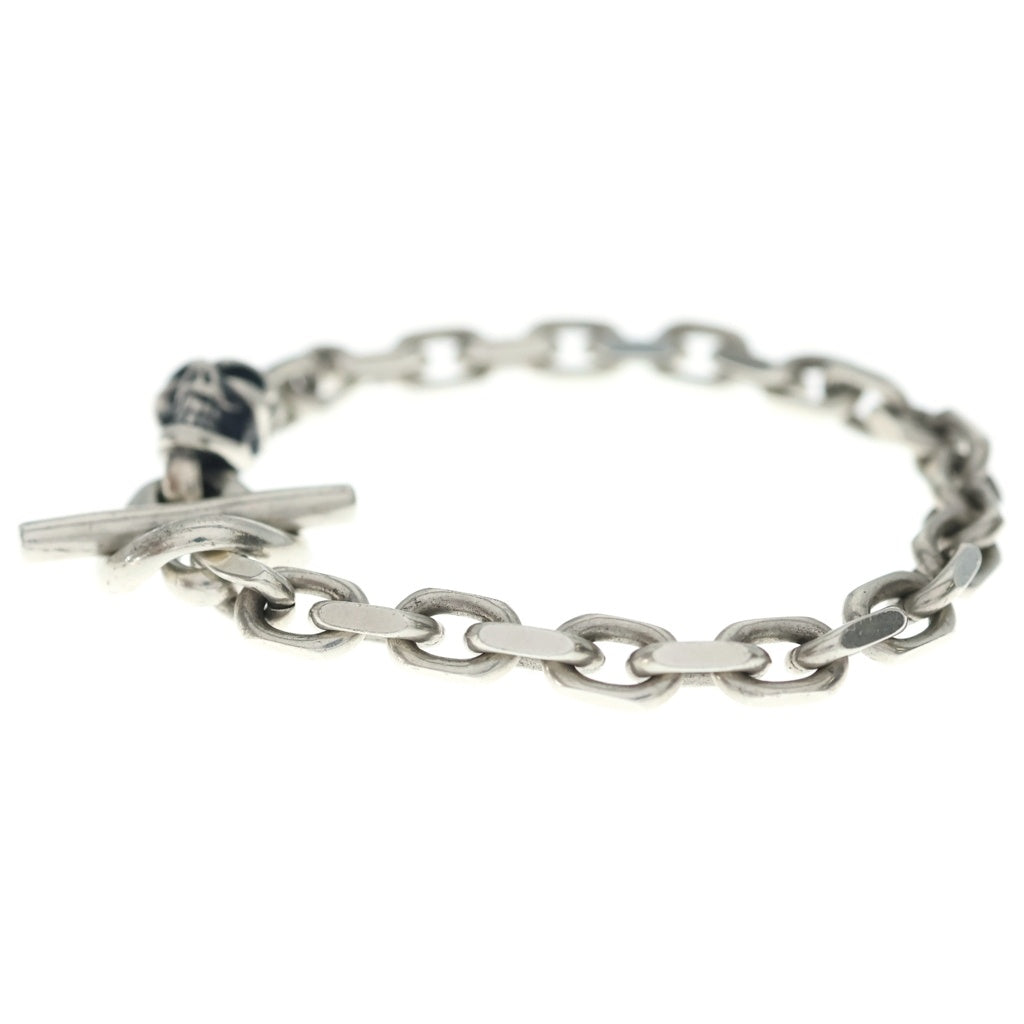Bill Wall Leather/BWL(ビルウォールレザー) SQUARE CHAIN LINK グッドラックスカル スクエアリンクチェーン ブレスレット シルバー