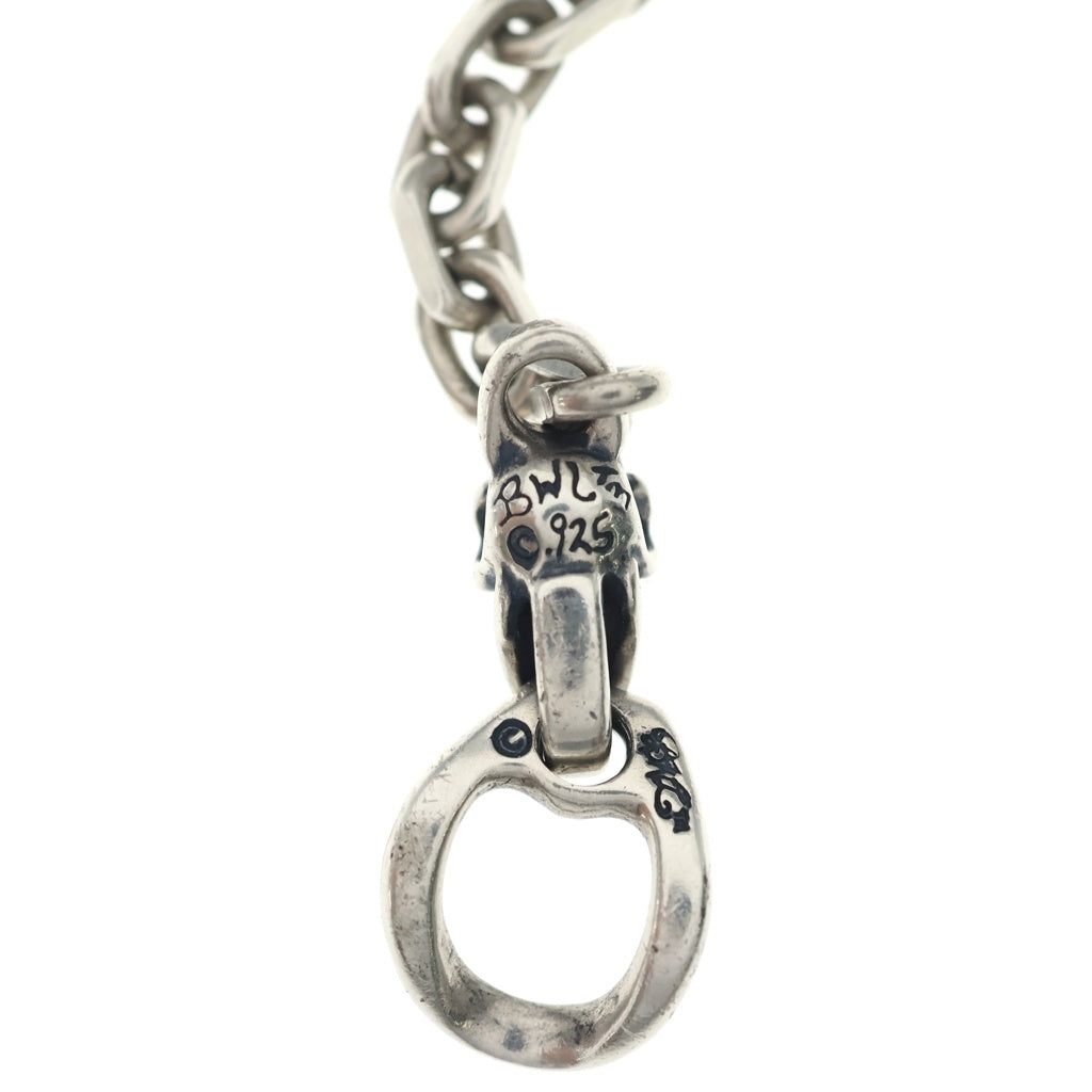 Bill Wall Leather/BWL(ビルウォールレザー) SQUARE CHAIN LINK グッドラックスカル スクエアリンクチェーン ブレスレット シルバー