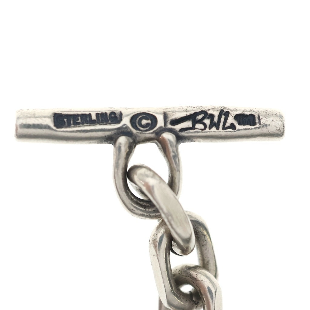 Bill Wall Leather/BWL(ビルウォールレザー) SQUARE CHAIN LINK グッドラックスカル スクエアリンクチェーン ブレスレット シルバー