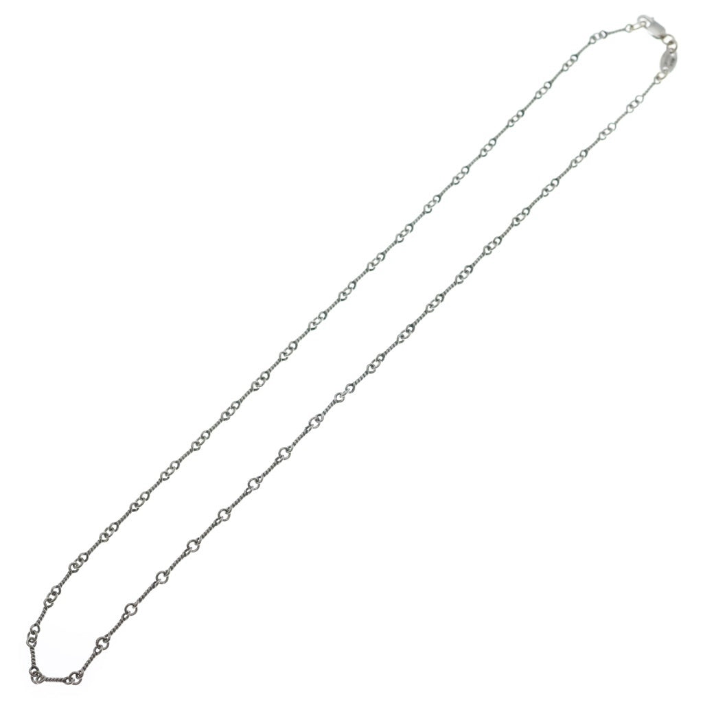 CHROME HEARTS(クロムハーツ) 18KWG NECKCHAIN T16 ツイストチェーンネックレス 16inch ホワイトゴールド BCA001