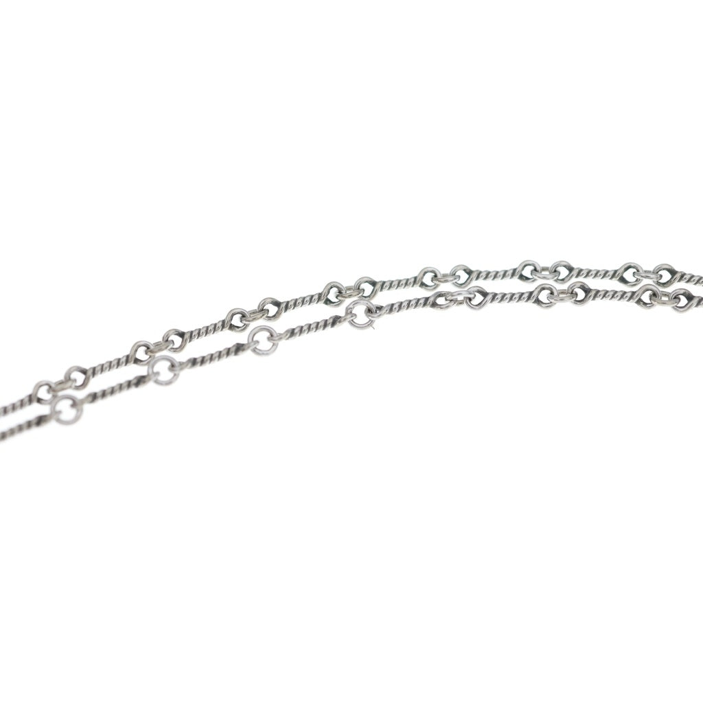 CHROME HEARTS(クロムハーツ) 18KWG NECKCHAIN T16 ツイストチェーンネックレス 16inch ホワイトゴールド BCA001