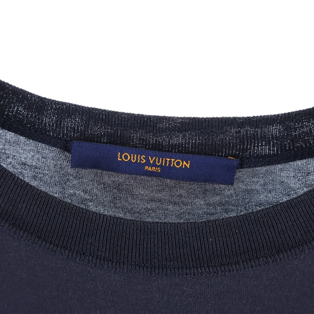 LOUIS VUITTON(ルイヴィトン) 18AW FOREVERロゴプリント半袖Tシャツ ネイビー RM182M FMB HFY21W