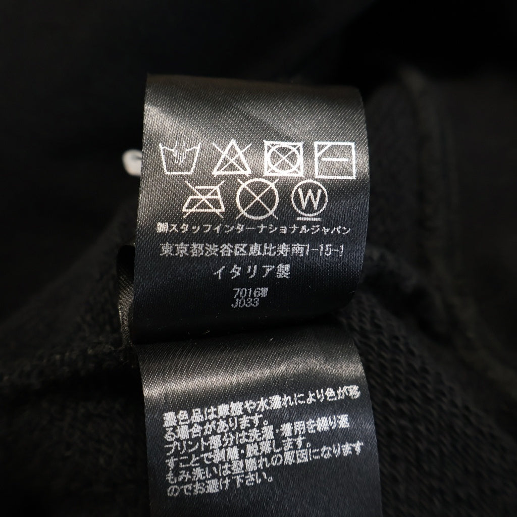 AMIRI(アミリ) ×WES LANG BLOOD 38 HOODIE SR3GU0026SMRSTH1 ウェスラング ブラッド プリントプルオーバーフーディー パーカー ブラック