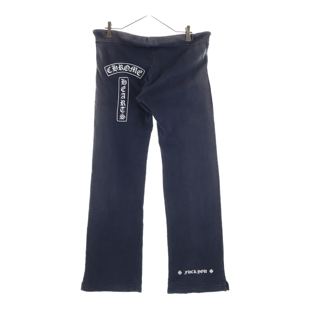 CHROME HEARTS(クロムハーツ) OLD SWEAT PANTS オールド Tバーロゴプリント スウェットロングパンツ ブラック