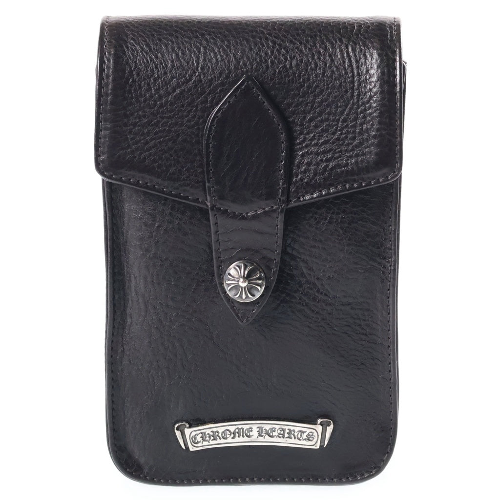 CHROME HEARTS(クロムハーツ) OLD LRG CIGARETTE CASE オールド ラージ シガレットケース クロスボールボタン 煙草入れ ブラック/シルバー レディース