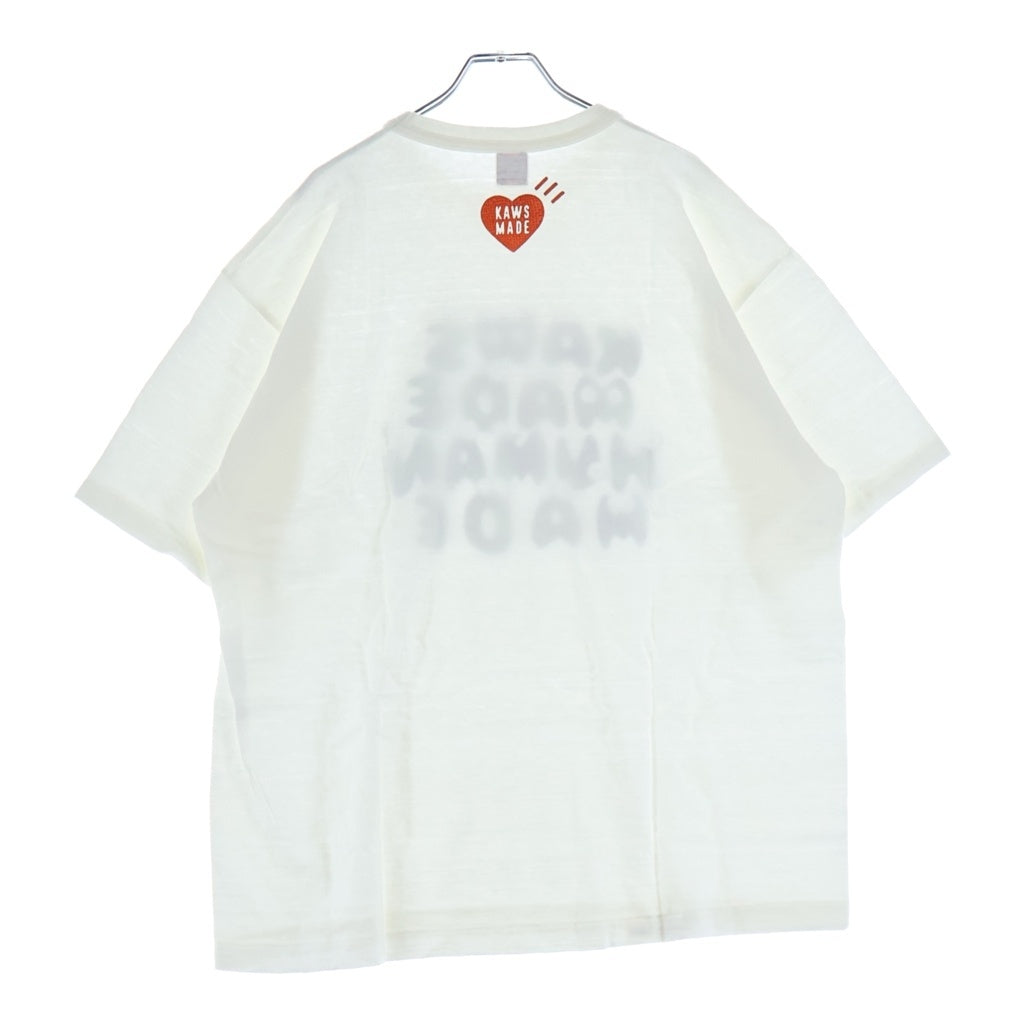 HUMAN MADE(ヒューマンメイド) 24SS ×KAWS Kaws Made Graphic T-Shirt XX27TE017 ×カウズ カウズメイドグラフィック半袖Tシャツ ホワイト