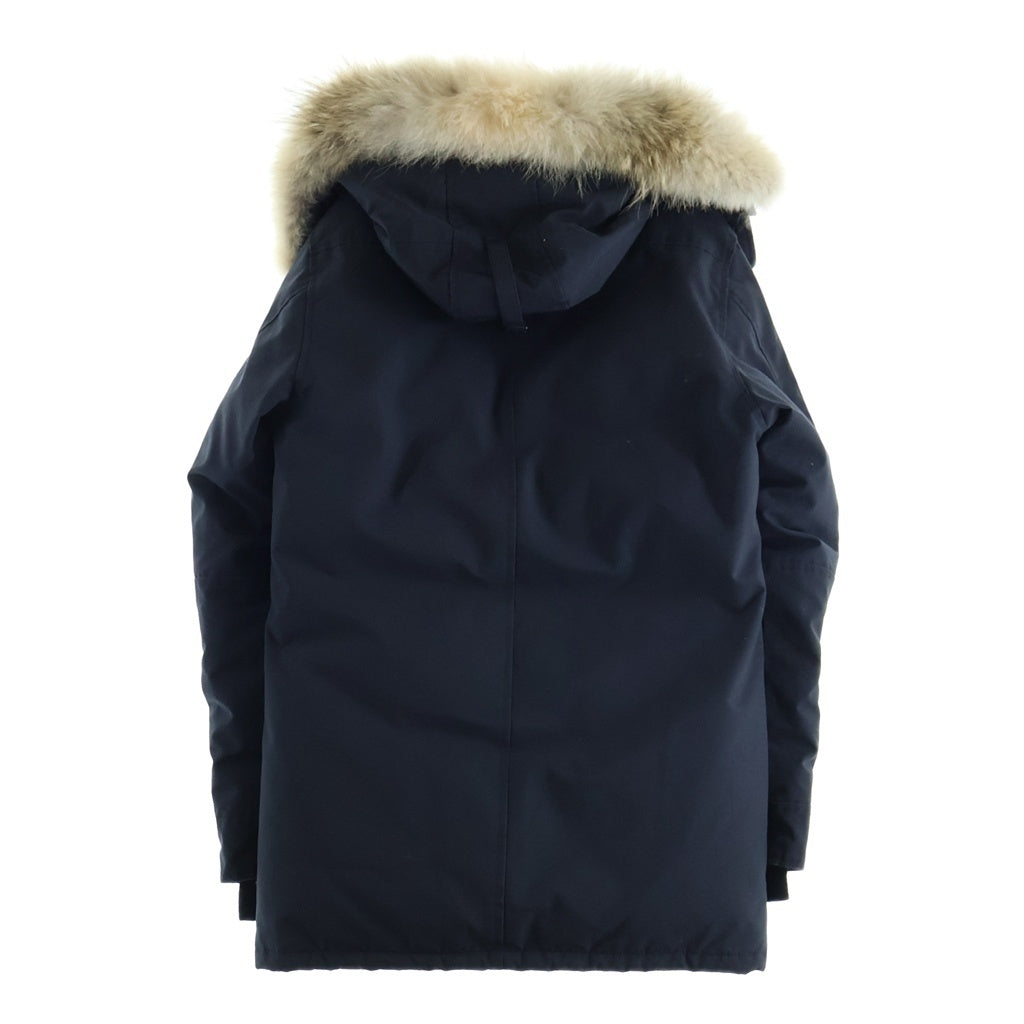 CANADA GOOSE(カナダグース) JASPER ロゴワッペン ファーフードダウンジャケット ブラック 68F8490