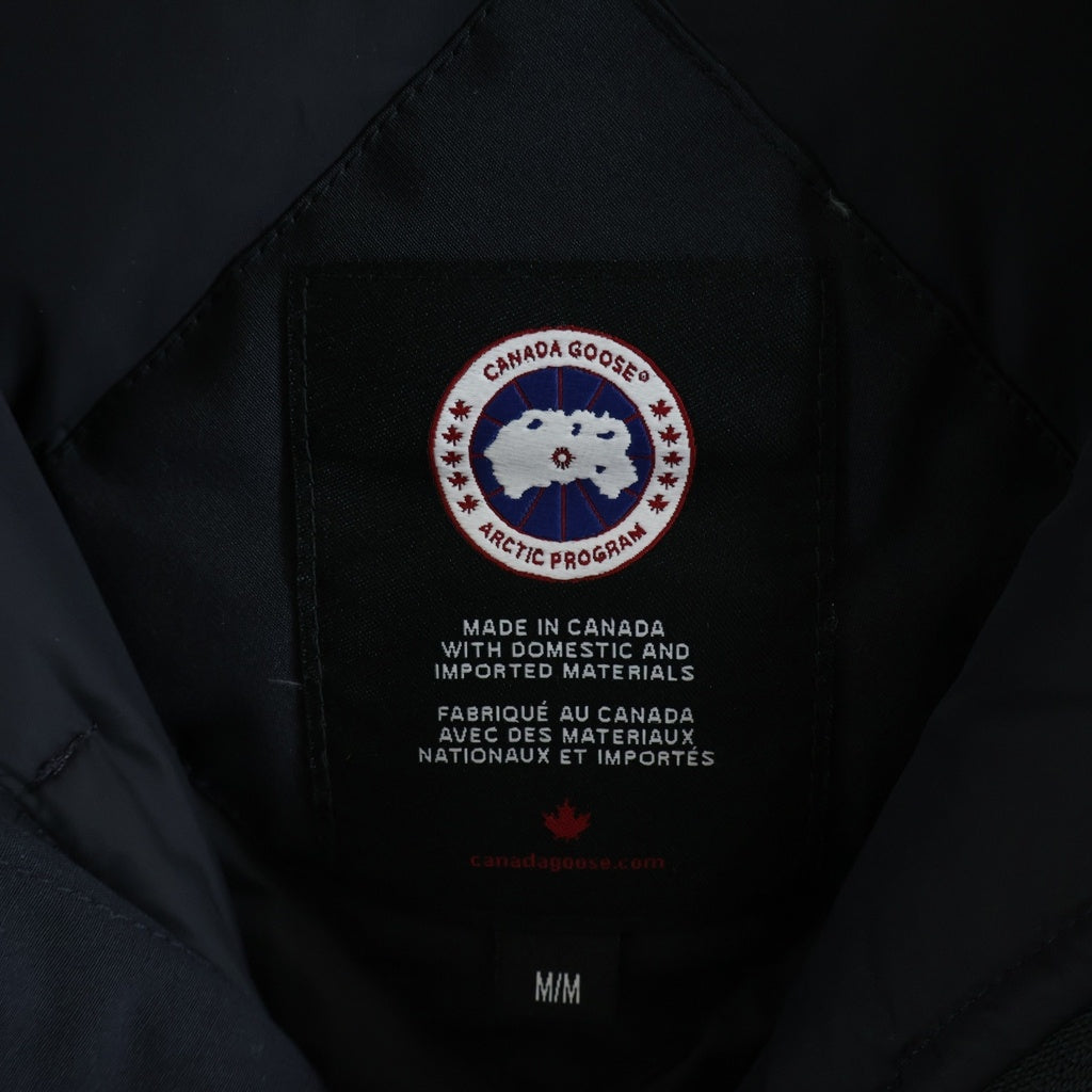 CANADA GOOSE(カナダグース) JASPER ロゴワッペン ファーフードダウンジャケット ブラック 68F8490