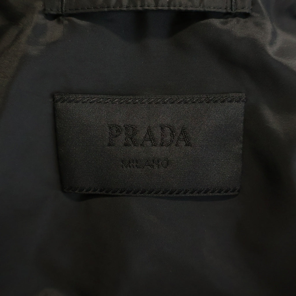 PRADA(プラダ) Triangle Logo Jacket トライアングルロゴ ジップアップジャケット ブラック SGN998 R201 1060