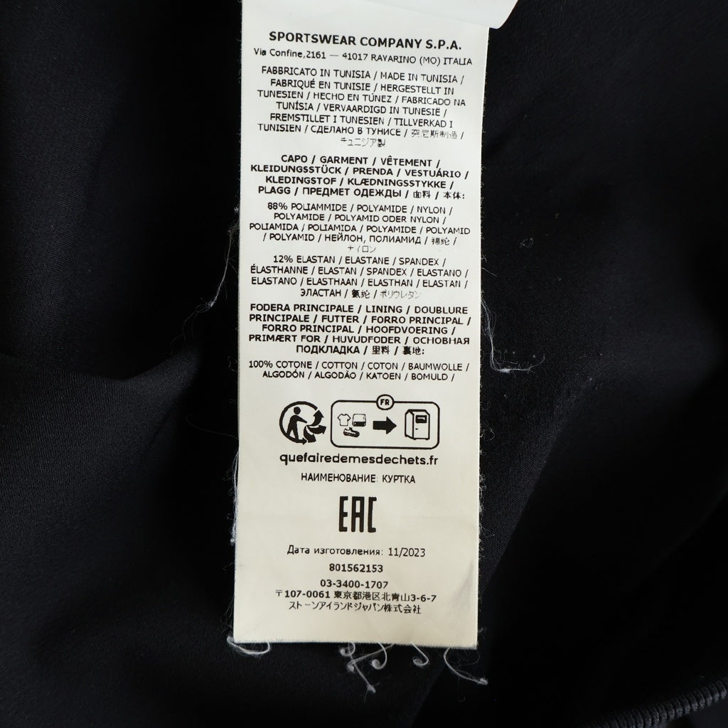 STONE ISLAND(ストーンアイランド) GIUBBOTTO JACKET ロゴワッペン ジュボットジャケット ブラック 801562153