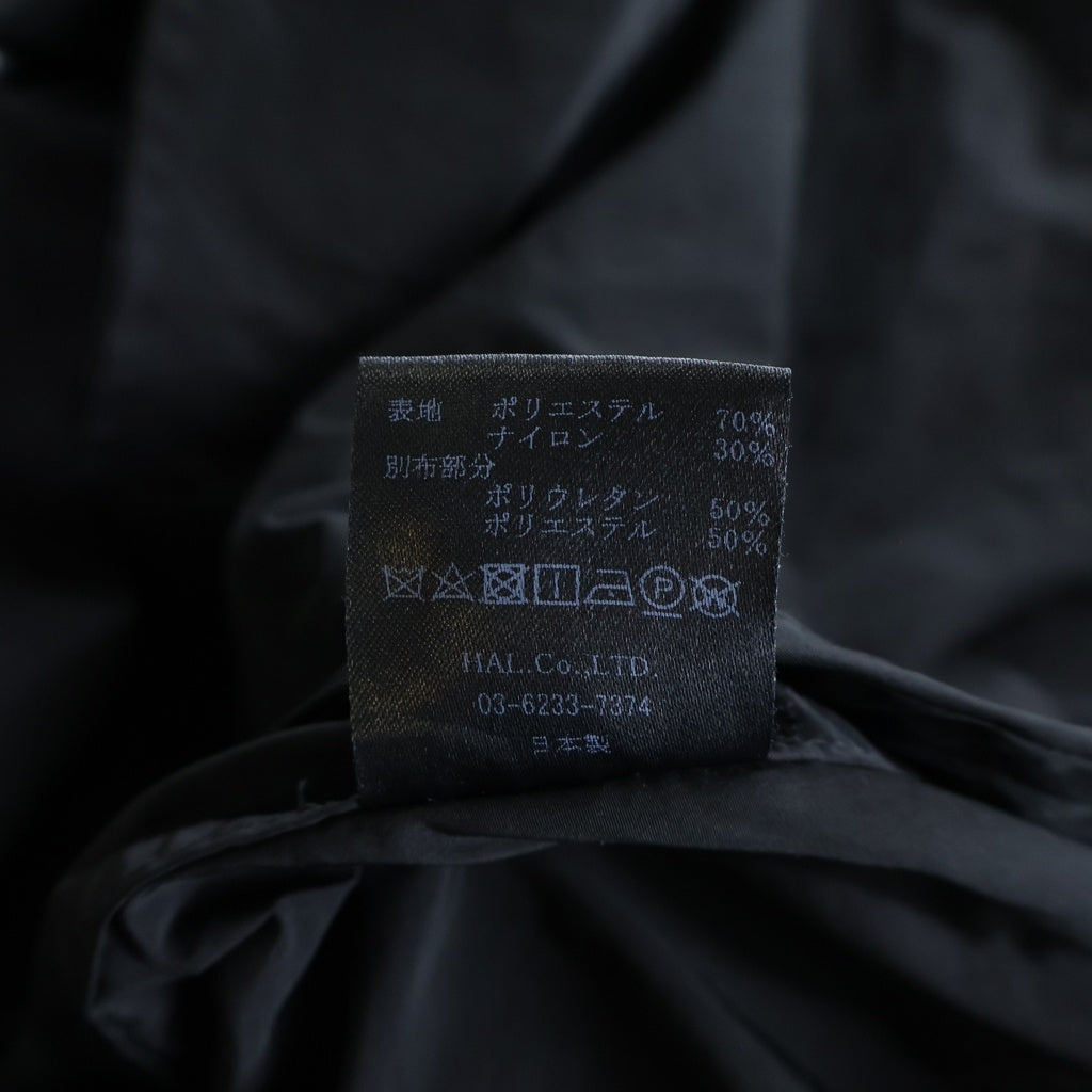 cvtvlist(カタリスト) LOGO NYLON SHIRT 2201040202 ロゴ刺繍ナイロン半袖シャツ ブラック