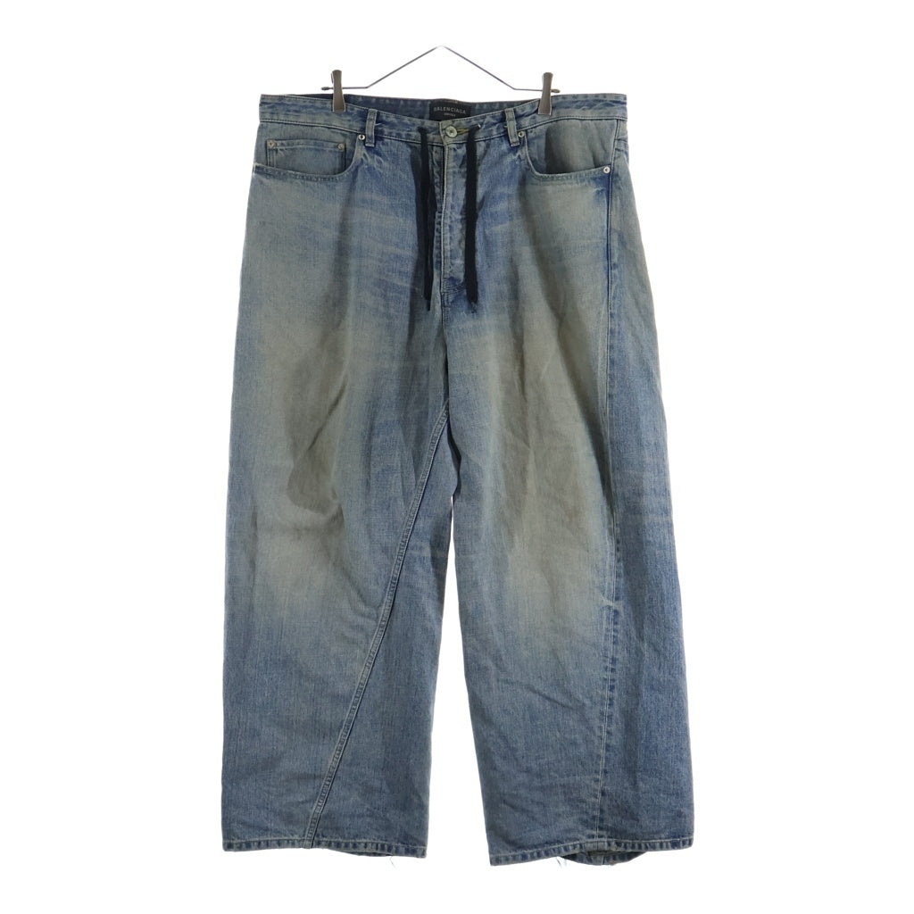 BALENCIAGA(バレンシアガ) ドローコード ツイストバギーデニムパンツ 786644 インディゴ
