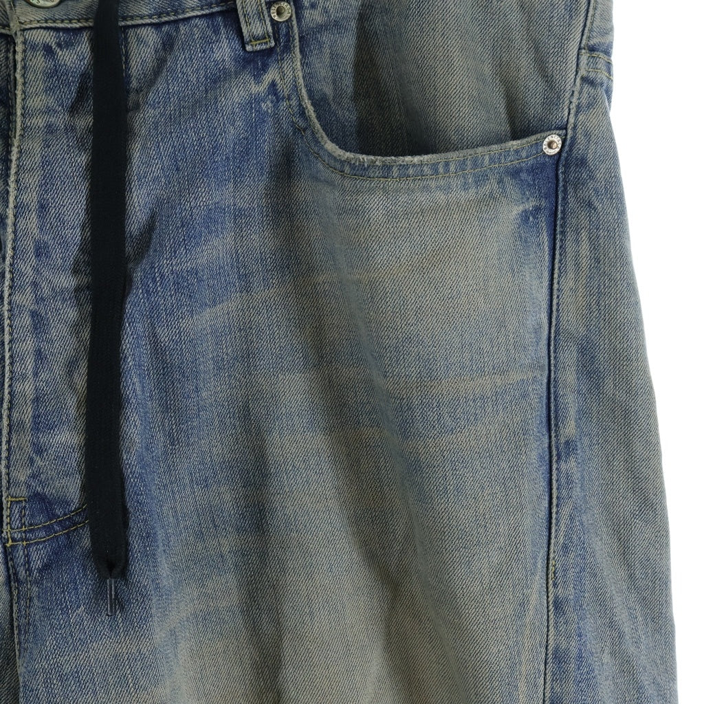 BALENCIAGA(バレンシアガ) ドローコード ツイストバギーデニムパンツ 786644 インディゴ