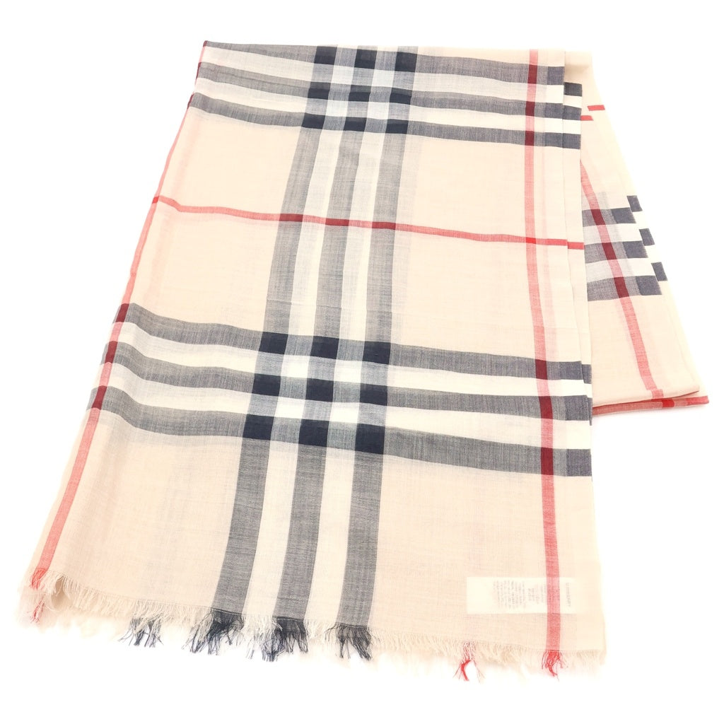 BURBERRY(バーバリー) ジャイアントチェックスカーフ 8015407 ベージュ レディース