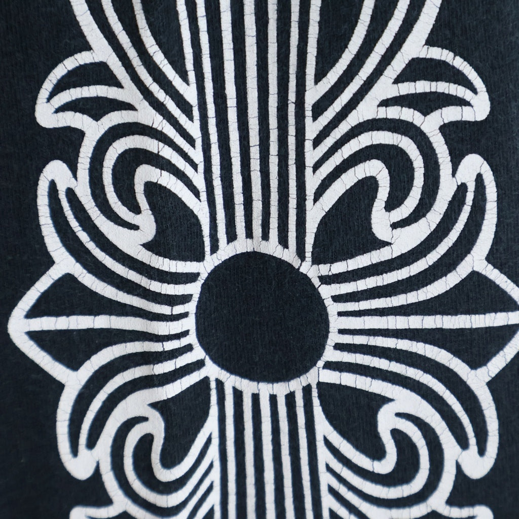 CHROME HEARTS(クロムハーツ) CH L/S TEE アームフローラルバックホースシュープリント長袖Tシャツ ブラック