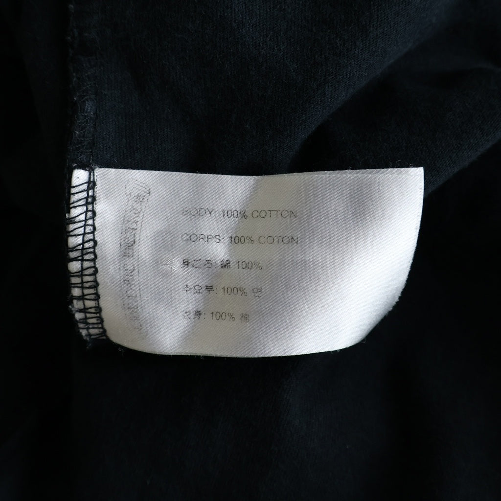 CHROME HEARTS(クロムハーツ) CH L/S TEE アームフローラルバックホースシュープリント長袖Tシャツ ブラック