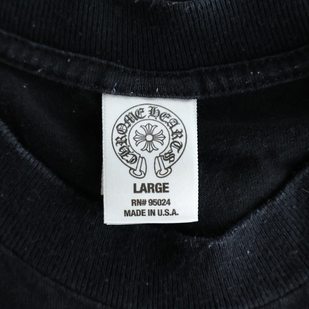 CHROME HEARTS(クロムハーツ) OLD CH PLUS S/S TEE オールド ホノルル バックCHプラスプリント半袖Tシャツ ブラック