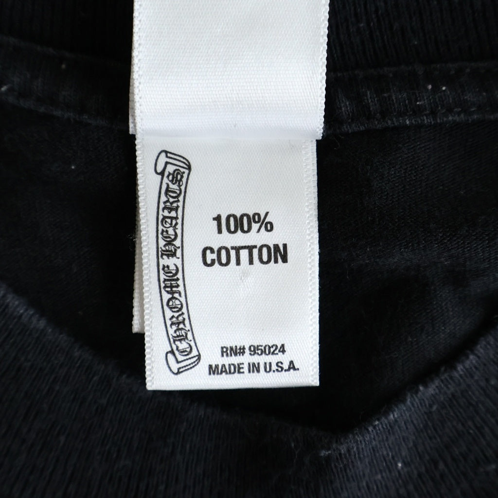 CHROME HEARTS(クロムハーツ) OLD CH PLUS S/S TEE オールド ホノルル バックCHプラスプリント半袖Tシャツ ブラック