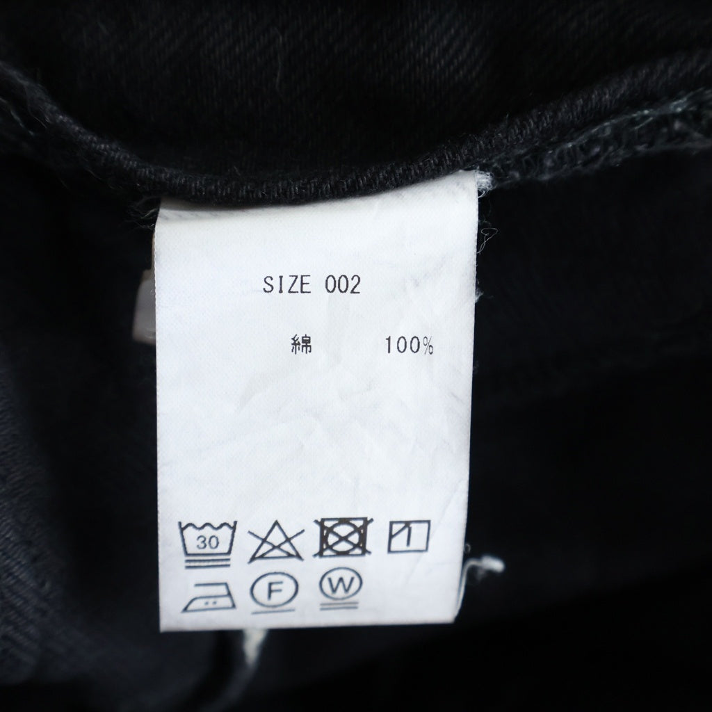 FILTH(フィルス) 25SS DOUBLE LAYERED BAGGY DENIM ダブルレイヤードバギーデニムパンツ ブラック