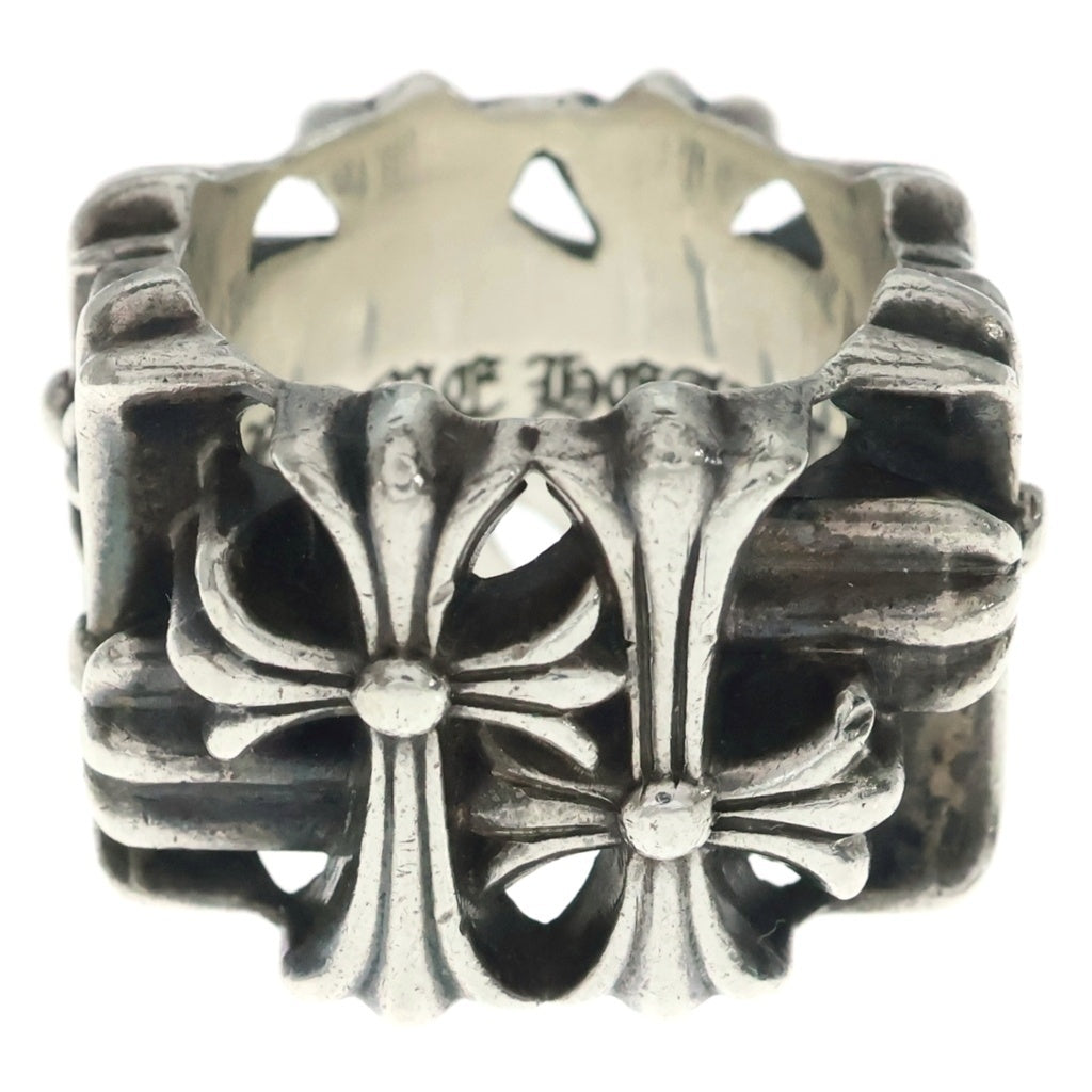 CHROME HEARTS(クロムハーツ) SQUARE CEMETERY スクエアセメタリークロス リング シルバー BCA352