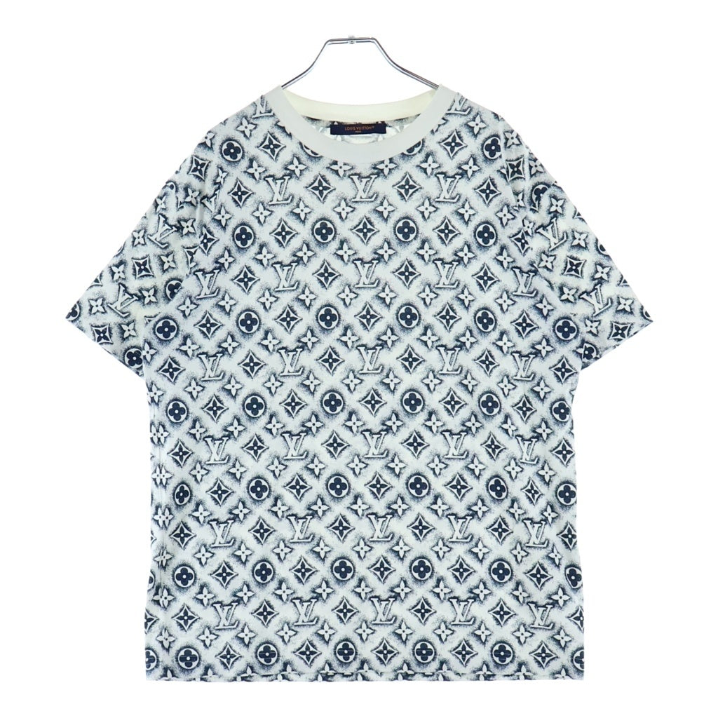LOUIS VUITTON(ルイヴィトン) 24SS モノグラムクルーネック半袖Tシャツ カットソー ホワイト/ブラック RM241MM NPG HPY15W