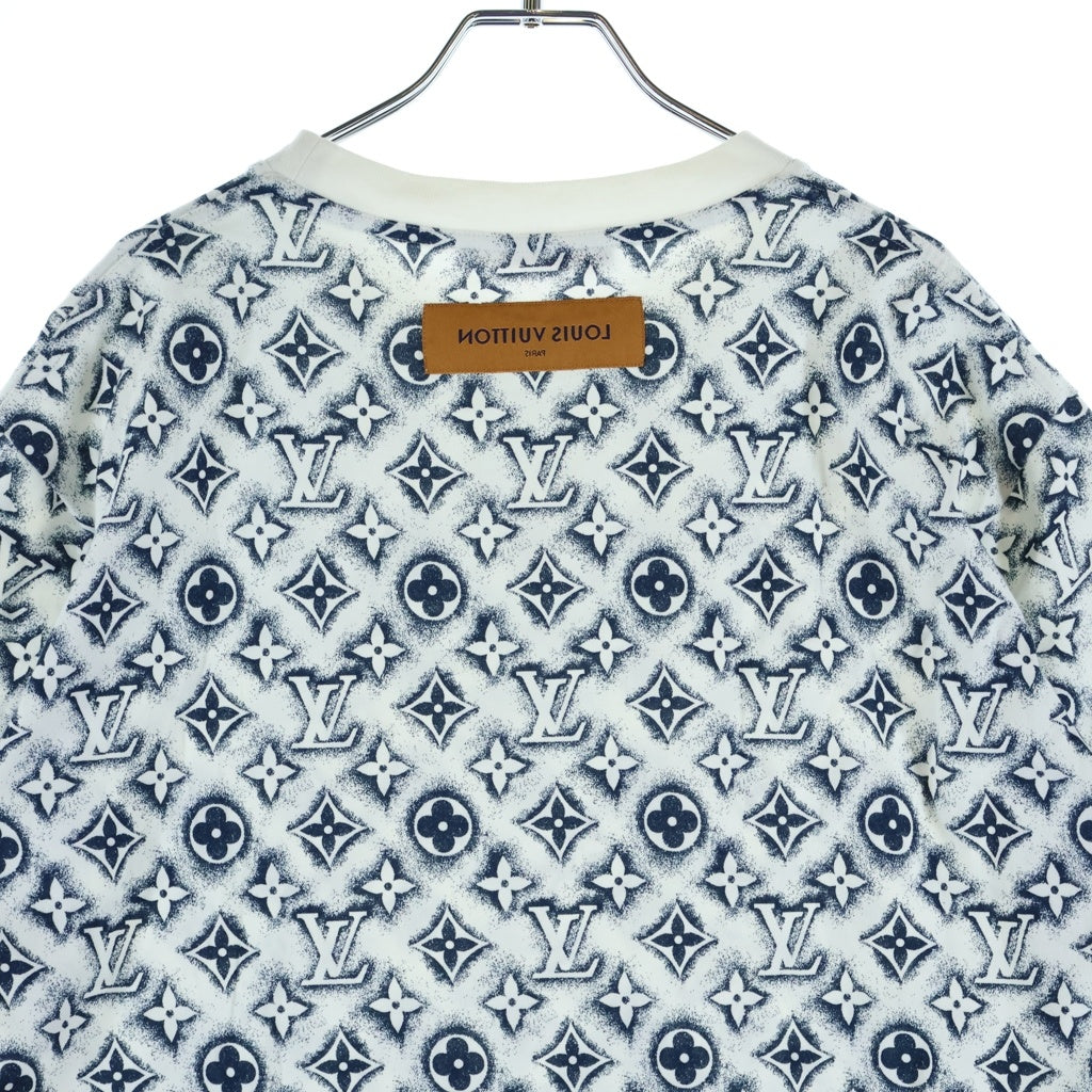 LOUIS VUITTON(ルイヴィトン) 24SS モノグラムクルーネック半袖Tシャツ カットソー ホワイト/ブラック RM241MM NPG HPY15W