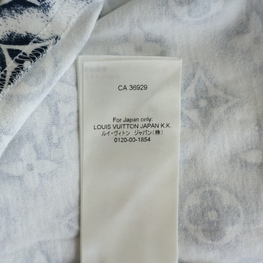LOUIS VUITTON(ルイヴィトン) 24SS モノグラムクルーネック半袖Tシャツ カットソー ホワイト/ブラック RM241MM NPG HPY15W