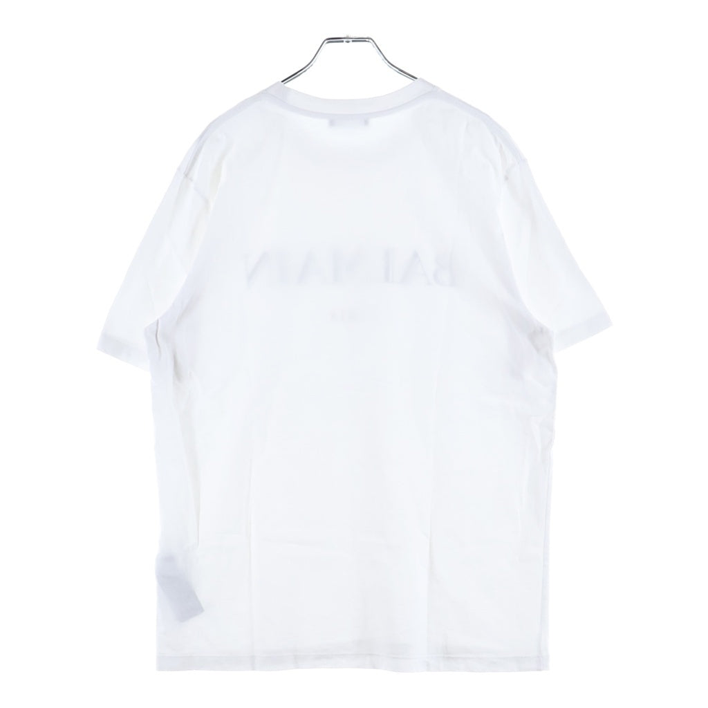 BALMAIN(バルマン) LOGO PRINT CREW NECK TEE ロゴ プリント クルーネック Tシャツ FH2EG000BD28 ホワイト