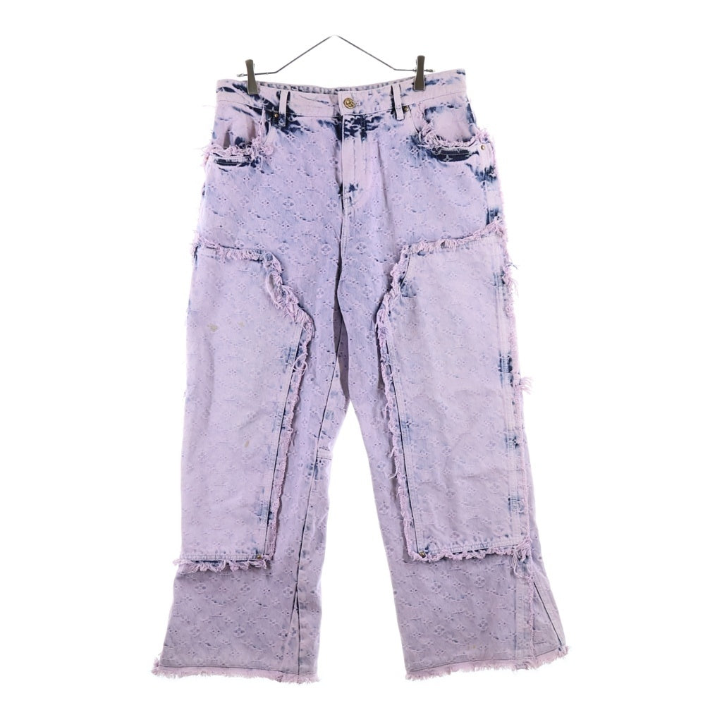 LOUIS VUITTON(ルイヴィトン) 23SS ワイドカーペンタートラウザーウィズフリンジ デニム RM231 UZD HOD80W